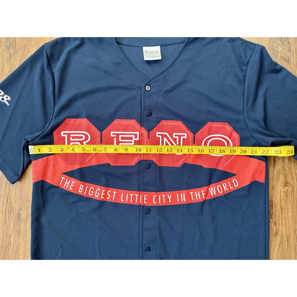 RENO ACES MiLB Jersey Men’s/Women’s Size XL‎ Navy Blue Biggest Little City EUC - Picture 3 of 7